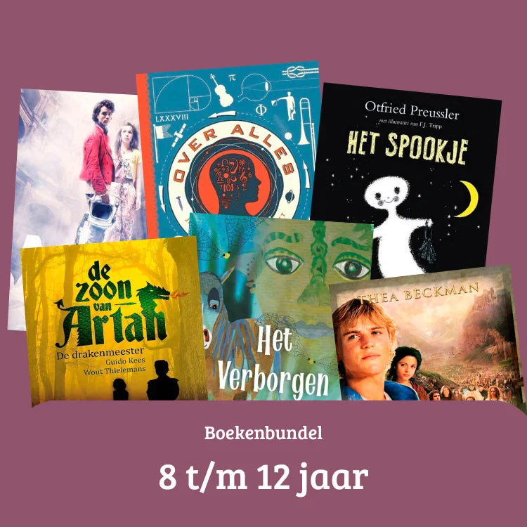 Boekenbundel 8 t/m 12 jaar met leuke, spannende en leerzame kinderboeken.