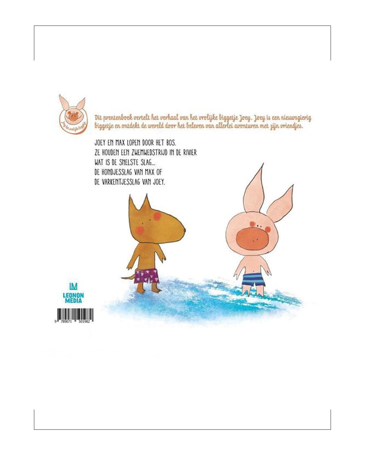 Joey de Zwemkampioen, serie: het vrolijke biggetje, Auteur: Gao Hongbo