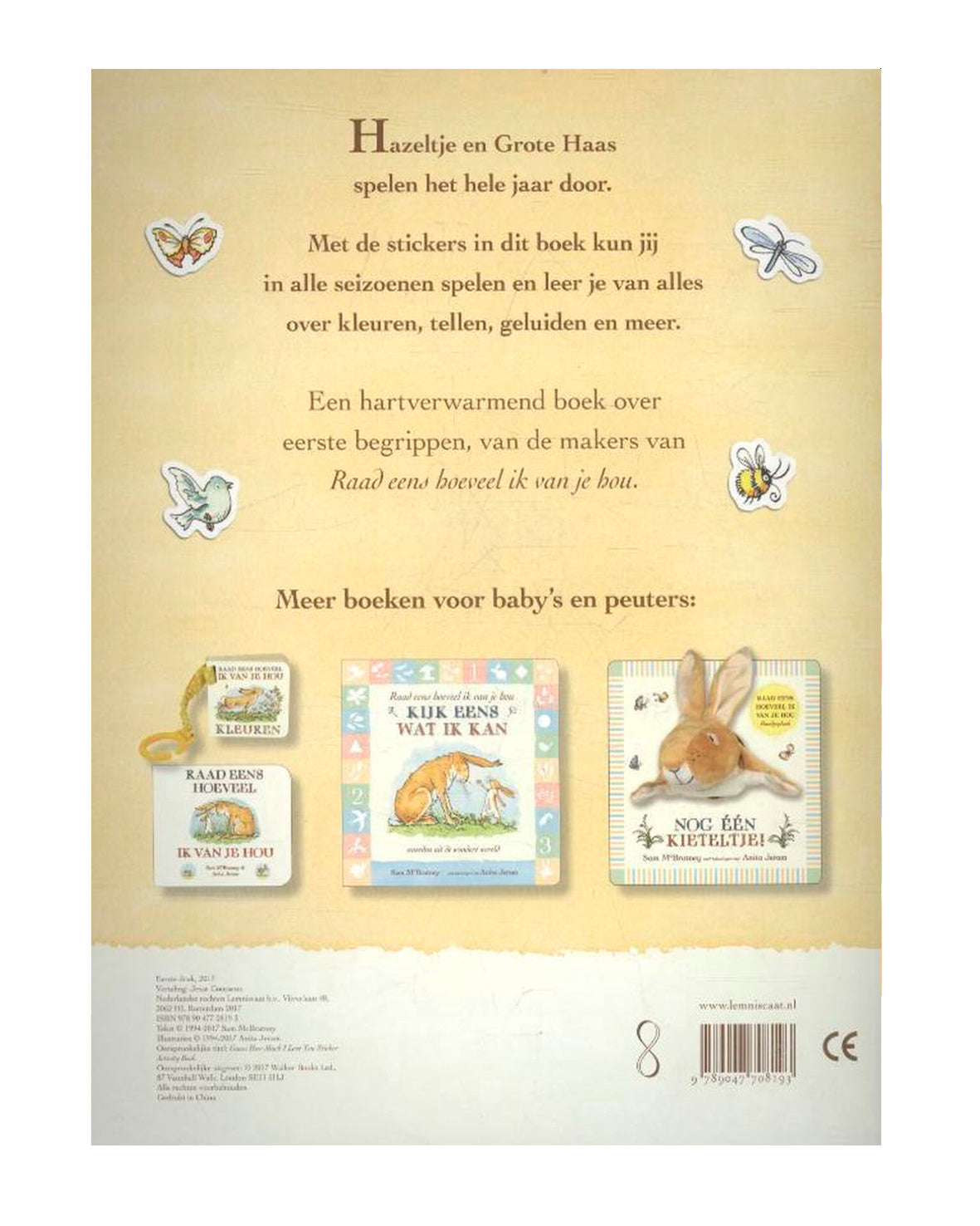 Raad eens hoeveel ik van je hou? Stickerboek - Sam Mc Bratney
