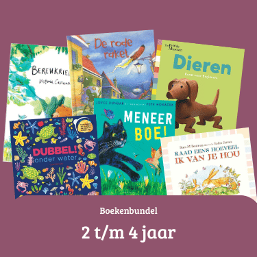 Boekenbundel 2 t/m 4 jaar met kleurrijke prentenboeken voor peuters om samen te lezen.
